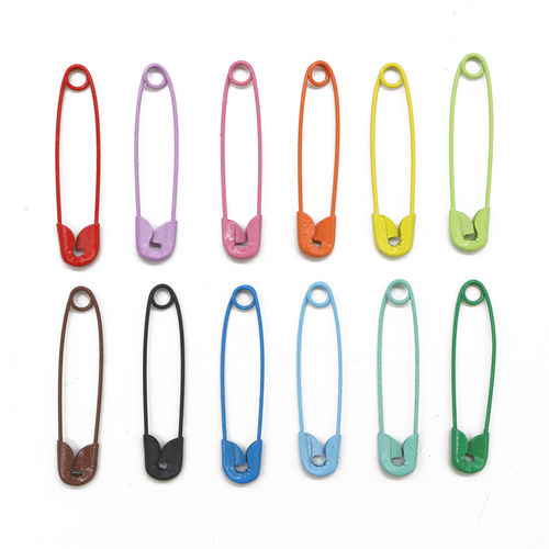 Amazon 300/450 pieces new safety pins candy color household tag buckle pins sewing supplies
