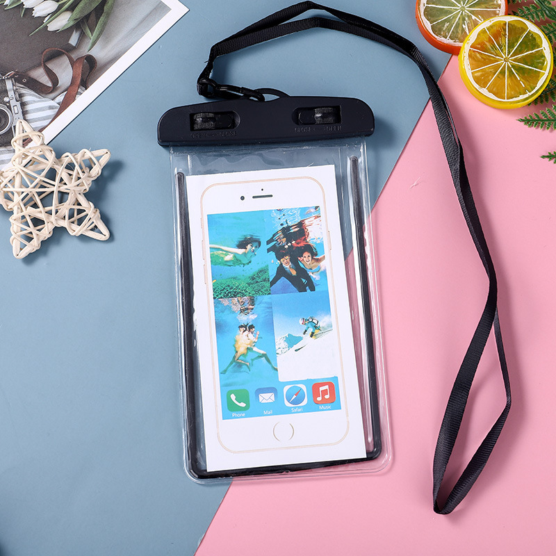 ビーチラフティング発光防水ケース保護カバー卸売スイミングバッグエアバッグ携帯電話防水バッグタッチ可能な3層大型|undefined