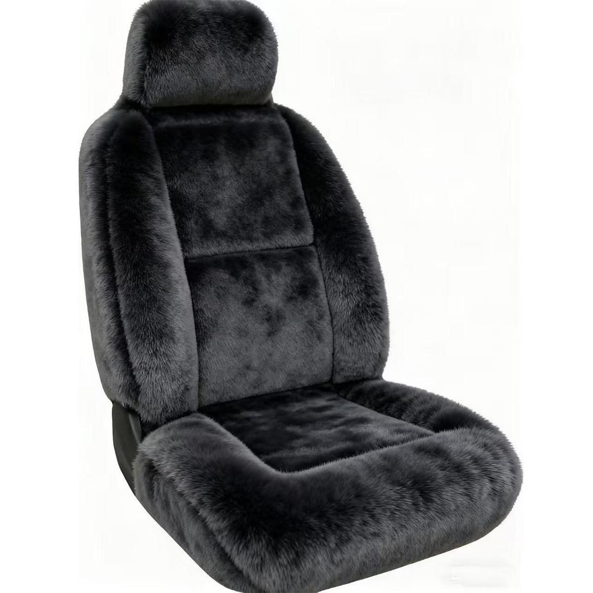 cubierta de asiento de automóvil de lana del Polo Norte simple cubierta de asiento de peluche de color sólido invierno cojín cálido decoración de asiento universal
