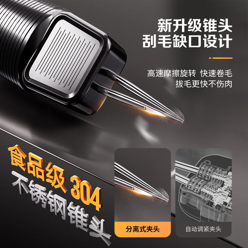 跨境三个小厨全自动家禽拔毛器神电动手持鹅毛防水充电脱毛机商用|undefined