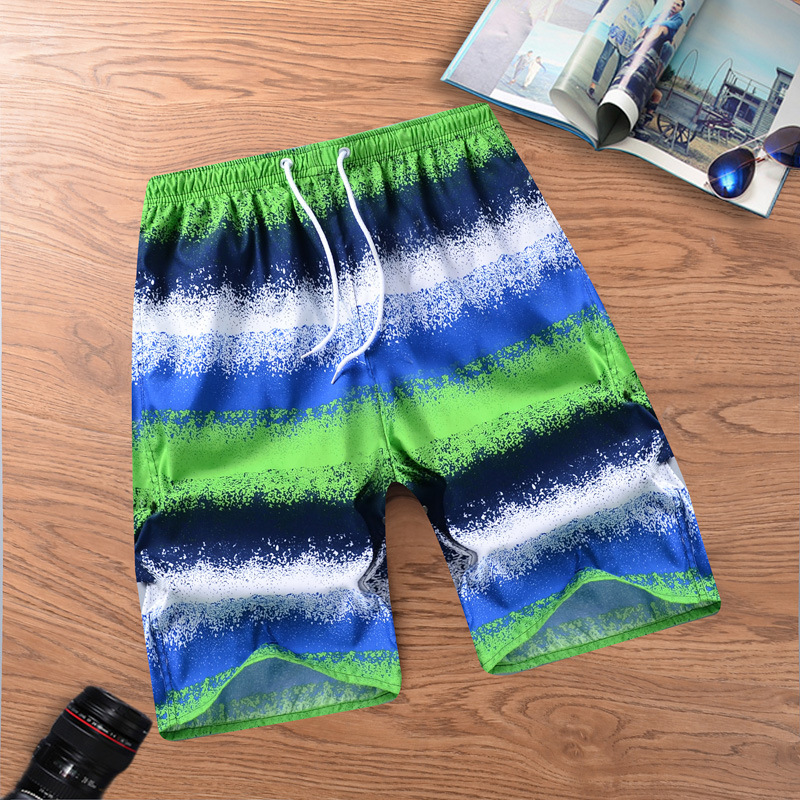 2021新款男士夏季外穿炫彩沙滩裤男款外穿五分中裤男大短裤大裤衩