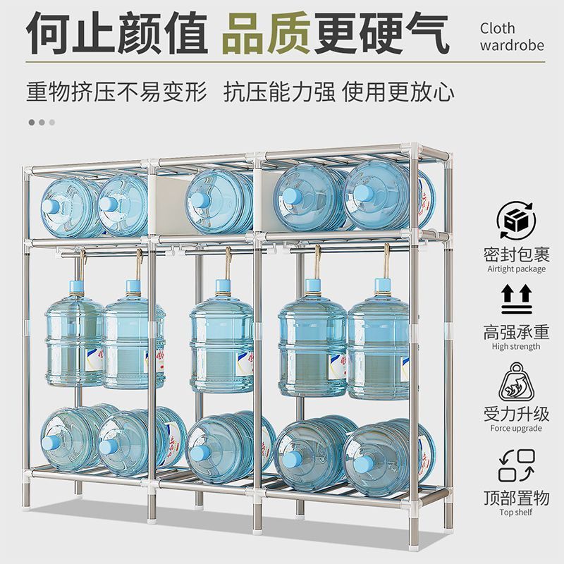 简易衣柜家用卧室加厚全钢架钢接头加粗组装加固衣橱出租房挂衣架|undefined