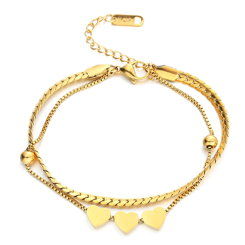 Europa y los Estados Unidos personalidad simplificada collar de hueso de serpiente joyas temperamento amor diseño colgante de acero de titanio conjunto de joyas para mujeres