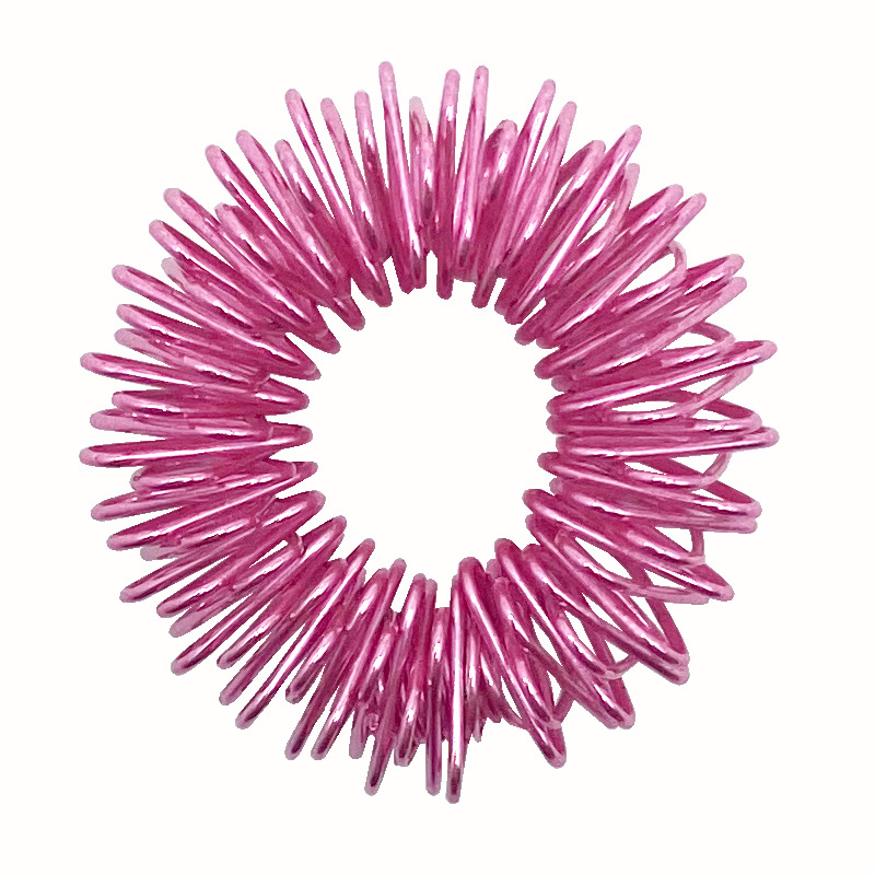 Mini anillo de masaje de dedo de descompresión de resorte anillo de masaje dedo masajeador multicolor mini anillo de resorte anillo de masaje juego de descompresión