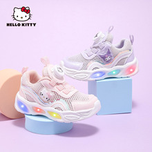 HelloKittyͯЬ�����׶�ͯ�˶�Ь�ļ��¿�����͸������Ůͯ����Ь