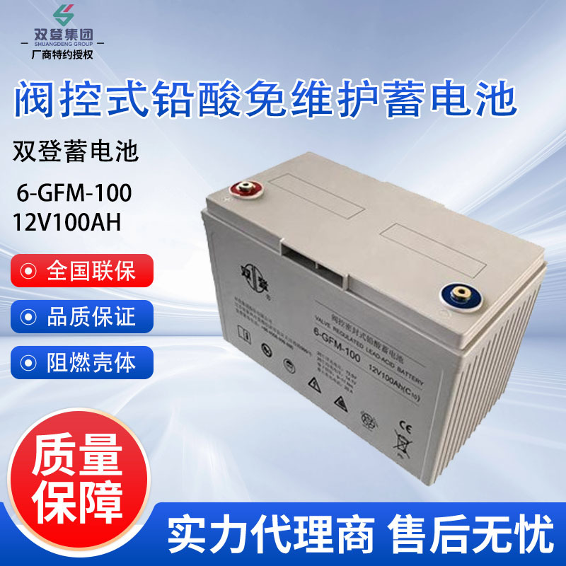 双登蓄电池6-GFM-100 铅酸免维护蓄电池12V100AH 机房UPS电源专用