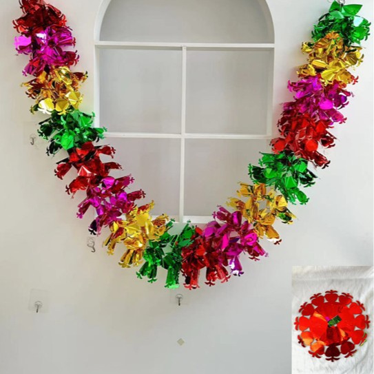 Funeral trefilado adornos de cinta multiplicidad color brillante hoja de arce melocotón corazón moneda de cobre manzana girasol