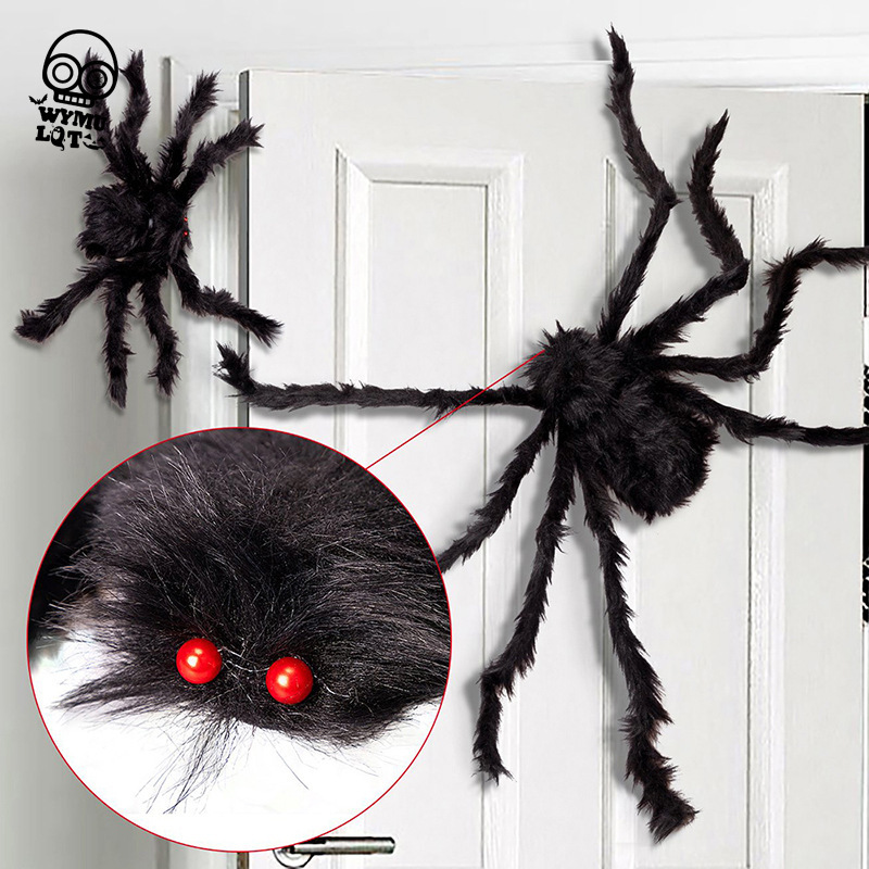 Custom Halloween Spider Luminous Spider Web King Bar Decoration Voice Control Big Spider Web Props Simulation Plush Custom Halloween Spider Luminous Spider Web King Bar Decoration Voice Control Big Spider Web Props Simulation Plush