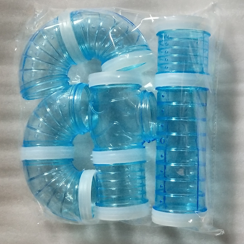 Hamster Cage Supplies Pipe Foundation Tunnel Acrylic Tray Cage Transparent External Accessories Package Maze Toy