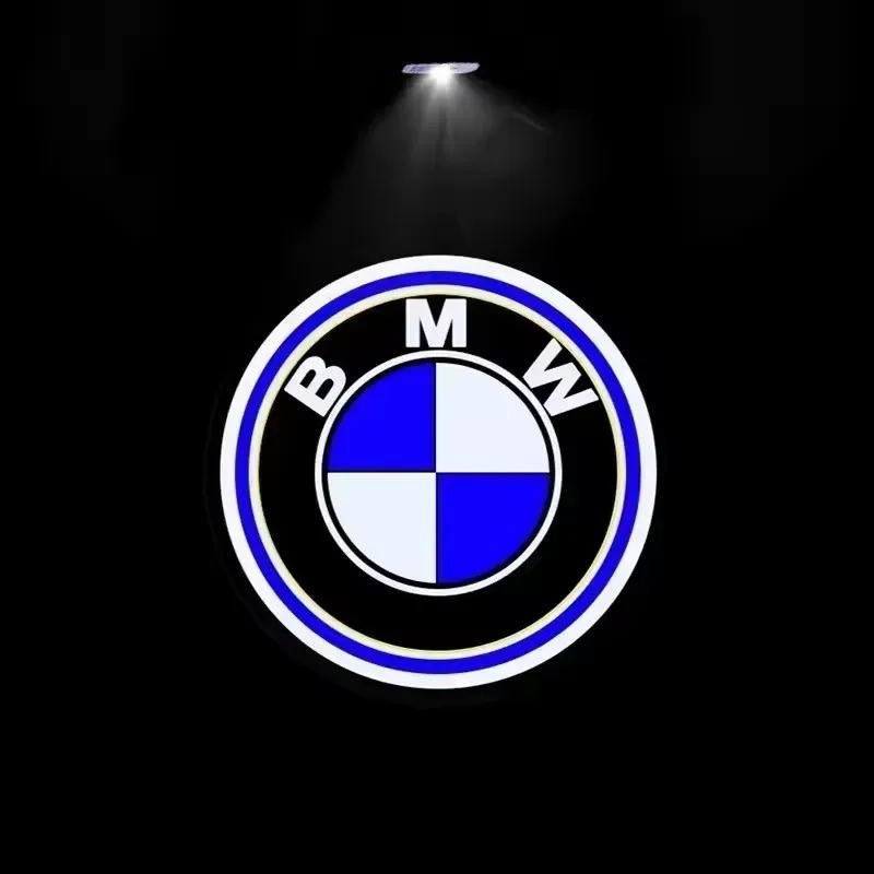 lámpara de bienvenida adecuada para la puerta de BMW lámpara de atmósfera de decoración lámpara de luz de piso lámpara de proyección láser