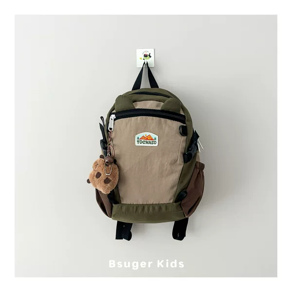 Ins Style Cute Capybara Contrasting Color Boys and Girls Travel Backpack Korean Style Large Capacity Baby Backpack