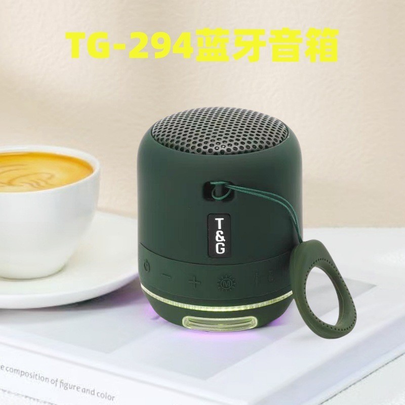 Tg294 bluetoothスピーカーledライトミニクリエイティブ屋外ポータブルサブウーファーカードtカードuディスク接続|undefined