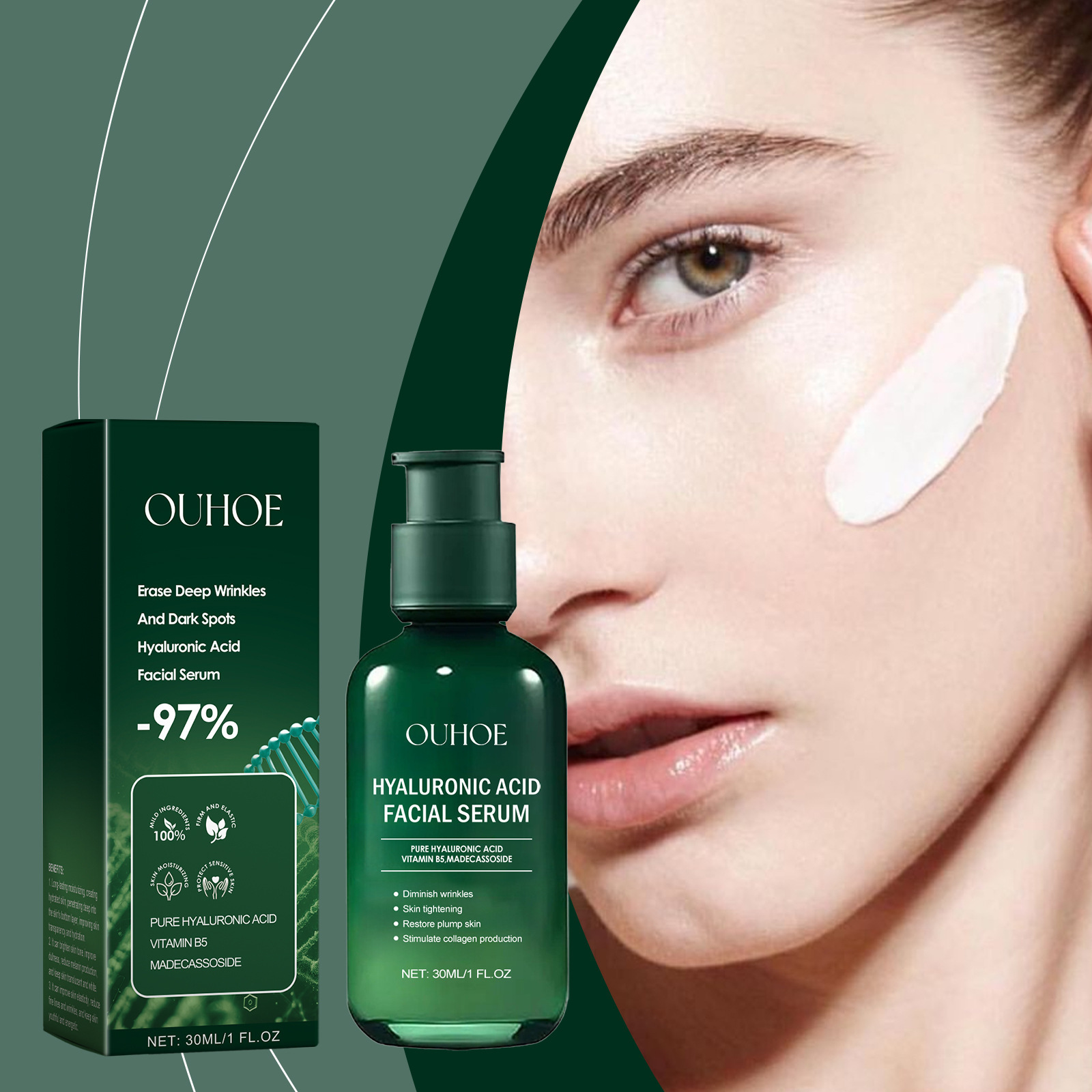 Ouhoe Facial Essence Hydrating, Nourishing, Moisturizing, Skin Glow Care, Gentle Care for Facial Skin