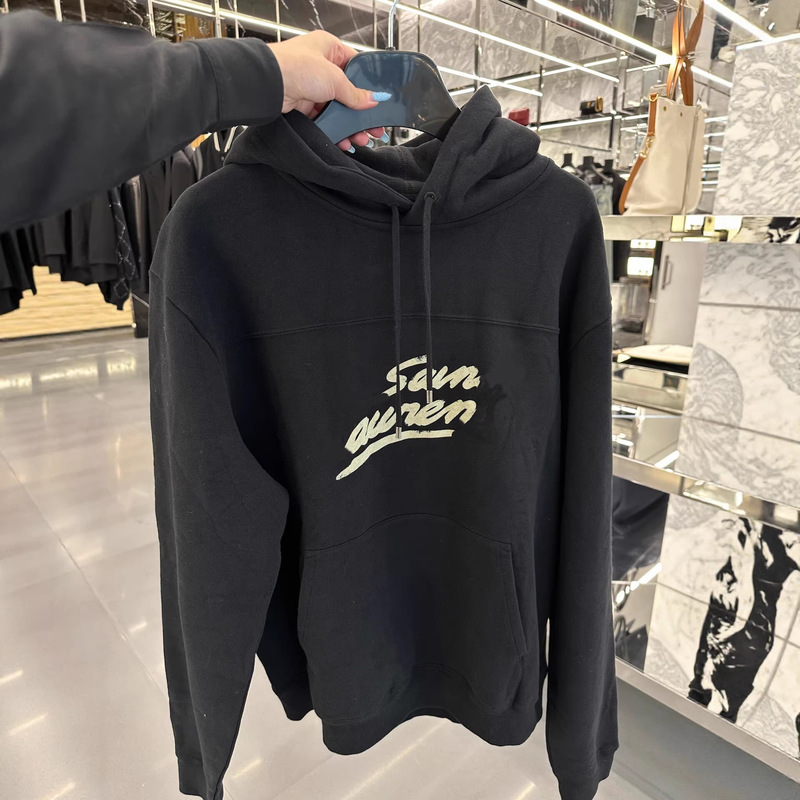 Original Version in Stock Sl Brand 25 New Model Logo Printed Hooded Fleece Sweatshirt Casual Jacket Unisex