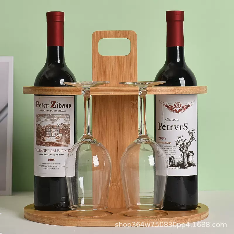 厂家批发创意家用酒架三角楠竹红酒架楠竹葡萄酒瓶架竹质红酒架