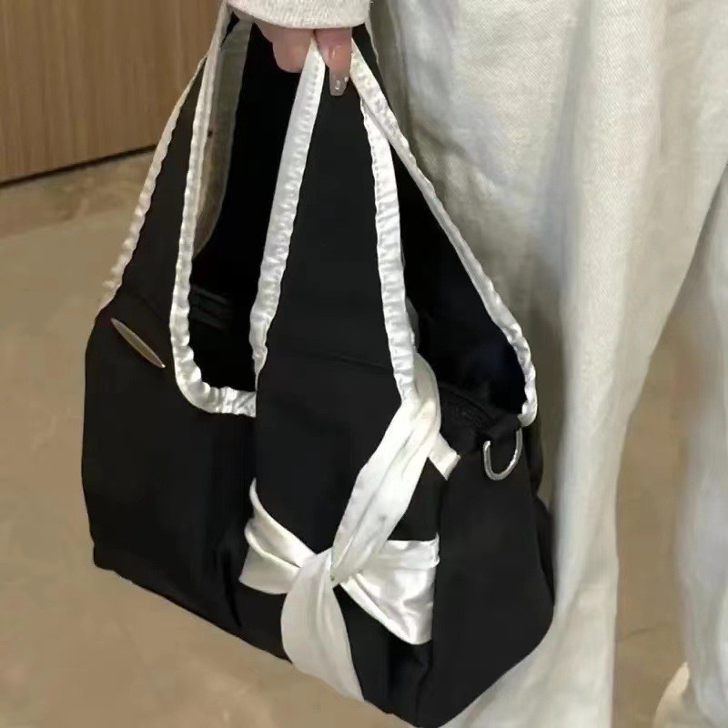 Shoulder bag, cute capacious one-shoulder bag with bow