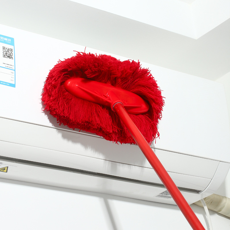 Factory wholesale plastic telescopic handle ceiling broom household long handle dust duster roof cleaning department store