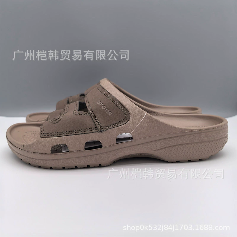 Мужские кожаные тапочки Youken в новом стиле, повседневные, нескользящие, дышащие, удобные и легкие, оптом от производителя