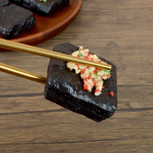 Simulation food stinky tofu model interesting simulation garlic scallion chili stinky tofu Changsha snack street food display
