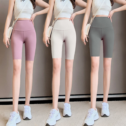 Women's Shark Fishnet Outerwear Summer Thin Tight High-Waisted Abdominal Tuck Hip Lift Slim Leg Fitness Barbie Yoga Leggings