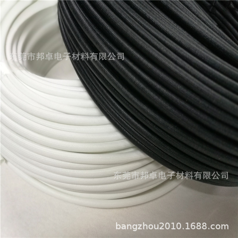 厂家耐温200度 耐压1.5kv 纤维套管 玻纤管 耐高温套管 纤维通