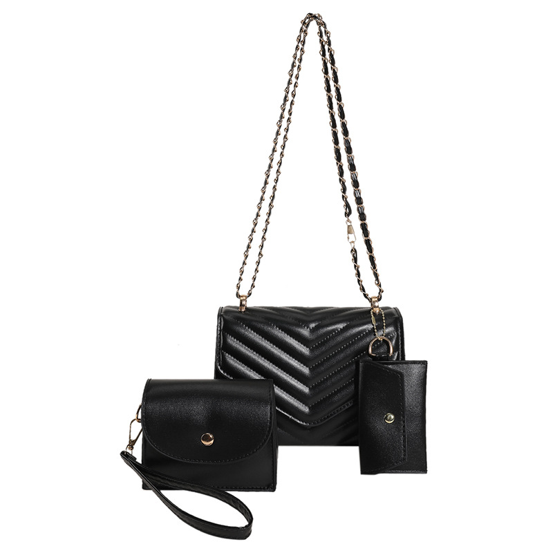 Bolsa pequeña popular de este año para mujeres 2023 otoño nueva moda simple bolsa de mensajero ins cadena costura pequeña bolsa cuadrada