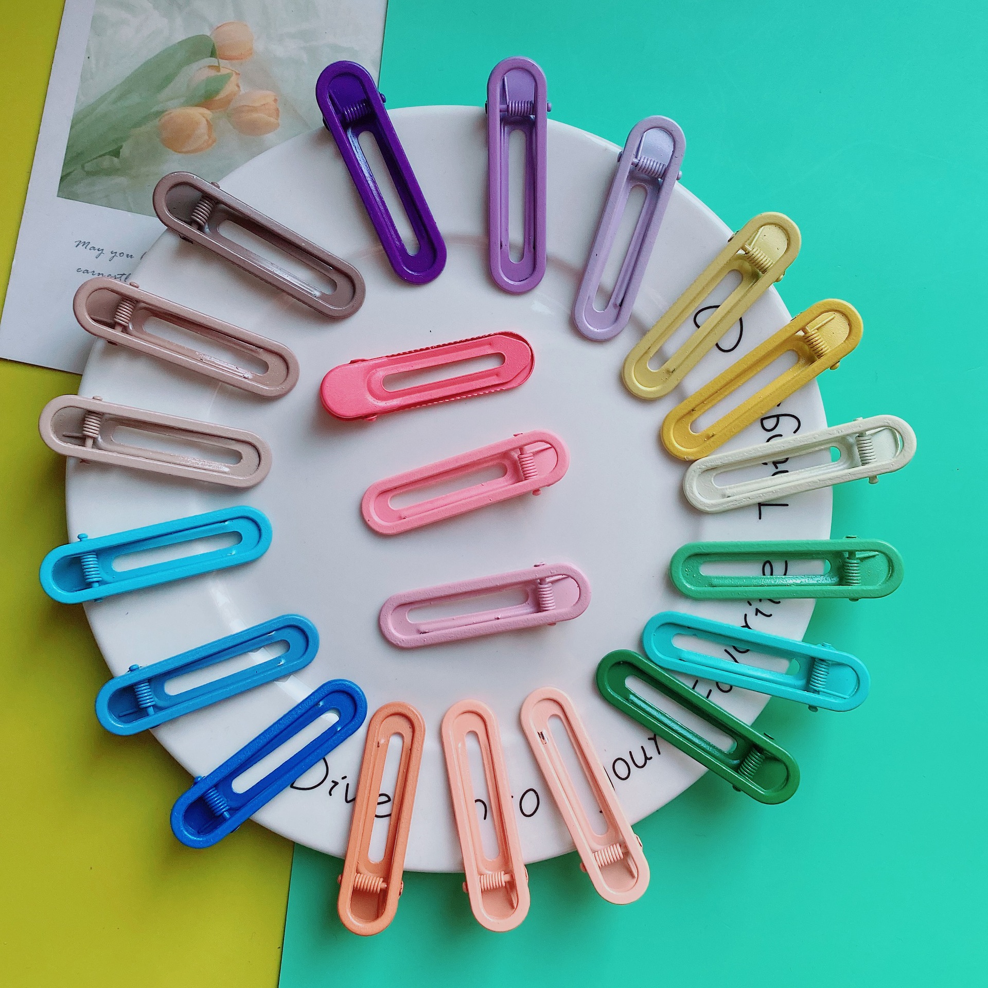 DIY jewelry accessories candy color ins wind children's color hairpin headdress wholesale factory direct sales