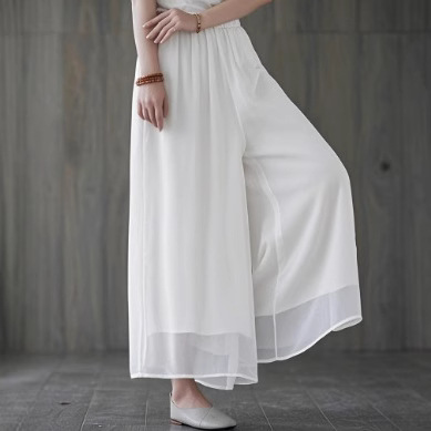 复古中国风女装茶艺服古风阔腿裤禅舞服中式禅修服禅意瑜伽裤长款