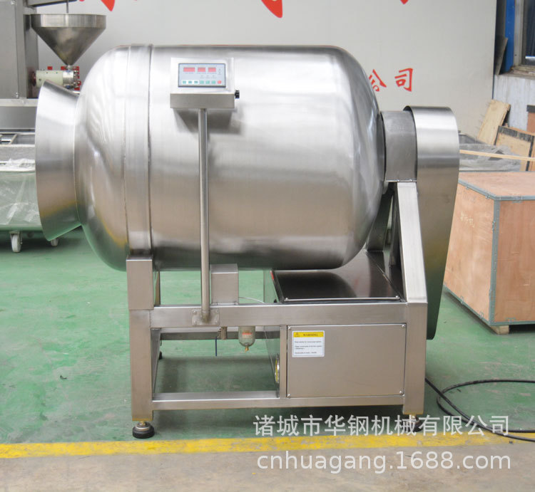 600型真空不锈钢滚揉机 商用肉类真空腌制机 自动腌肉机