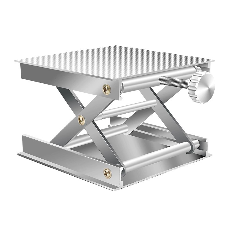 Plataforma de elevación de piso de aleación de aluminio transfronterizo 360 ° nivel de mesa giratoria soporte de nivelación automático ajuste fino