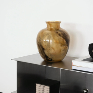 French Creative Venus Vase Cloud Texture Planet Series Ink Glass Vase Home Entry Luxury Chinese Style