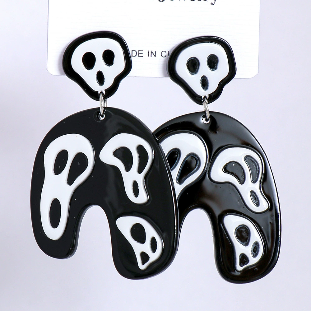 (Cross-border trading), acrylic earrings, halloween, European style