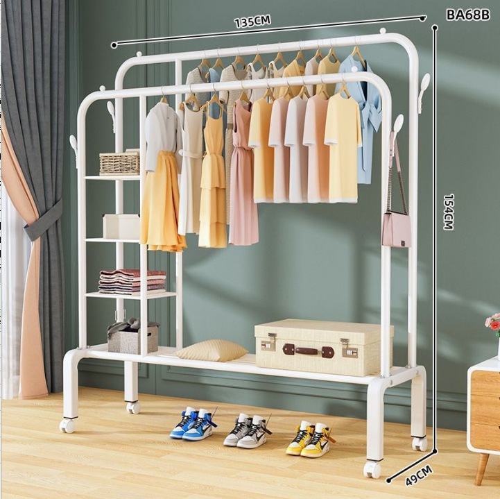 135 화이트 [양극삼면망] 더블행잉옷