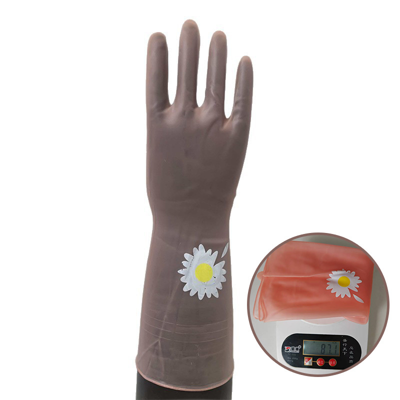 Guantes para lavar platos para mujer, PVC grueso, limpieza del hogar, impermeables, de látex, duraderos, para lavar ropa, fregar platos, de goma, para uso doméstico.