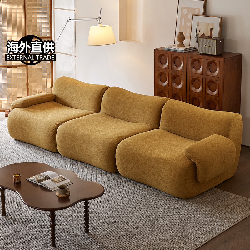 Sofá de compresión de tela italiana, sofá de compresión de esponja pura, oferta transfronteriza exclusiva