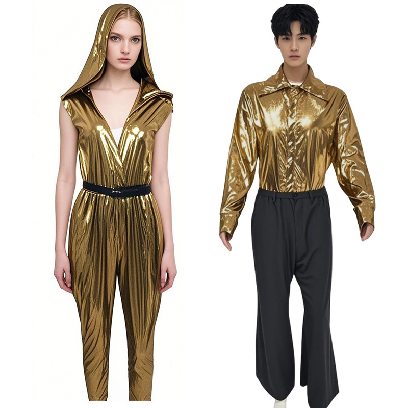 Performance Clothing Retro European and American Disco Clothing Couple Clothing 70S Retro Disco Stage Performance Clothing Hip-Hop