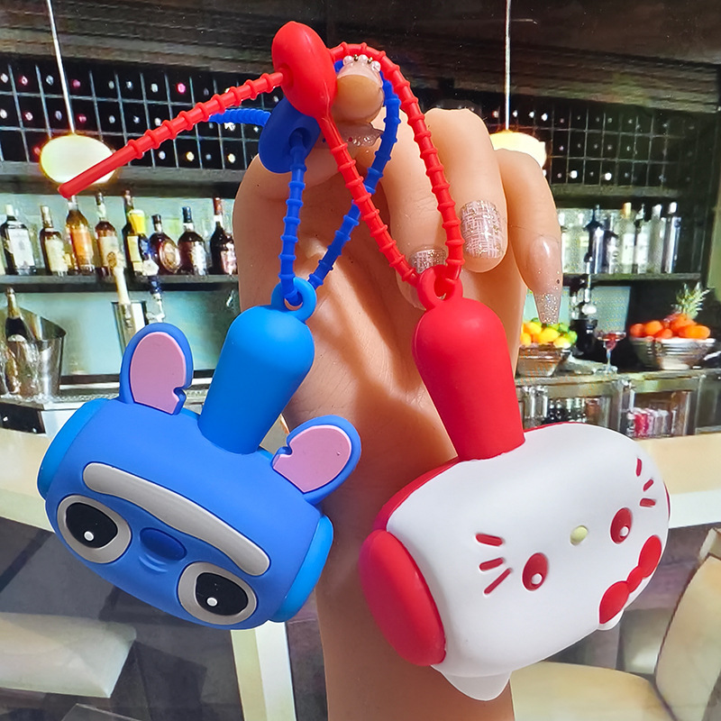 Cartoon Animal Sound-Making Hammer Keychain Silicone Stress-Relief Beeping Pendant Student Backpack Small Gift Wholesale Cartoon Animal Sound-Making Hammer Keychain Silicone Stress-Relief Beeping Pendant Student Backpack Small Gift Wholesale