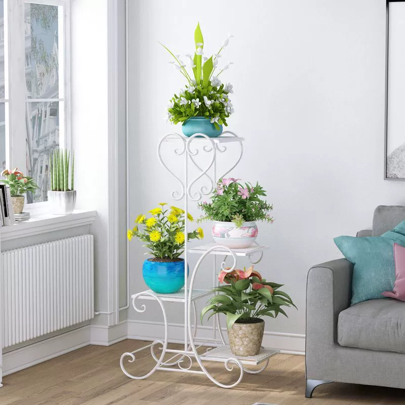 Железная многослойная подставка для цветов, напольная многофункциональная подставка для комнатного суккулентного цветочного горшка, подставка для цветов в европейском стиле, гостиная, балкон, подставка для цветов Gekun