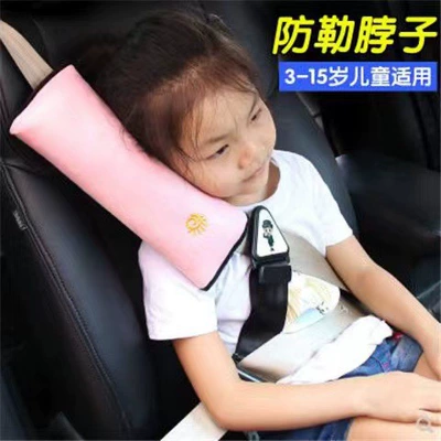 Seat belt shoulder pad guard child seat belt adjustment