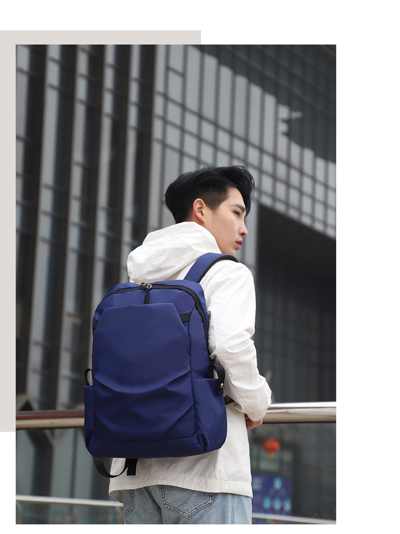 Wholesale New Men's Computer Backpack Casual Travel Backpack Simple Men's Backpack display picture 3