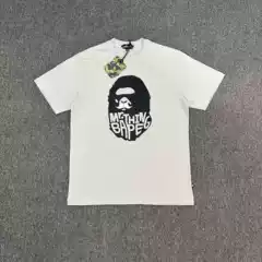 Cross-Border Wholesale of New Spring and Summer Ape Head Letter Round Neck Printed Pattern Short-Sleeved T-Shirts for Men and Women