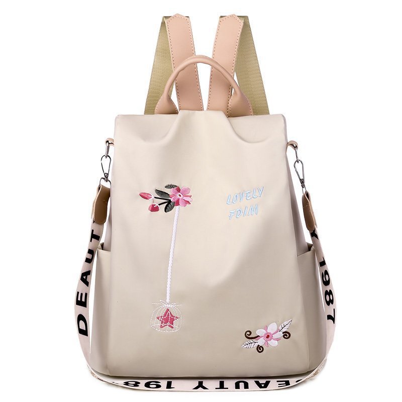 2020新型花刺繍リュックサック文芸国風女性オックスフォードリュックサック大容量ネット赤女性バッグ盗難防止|undefined