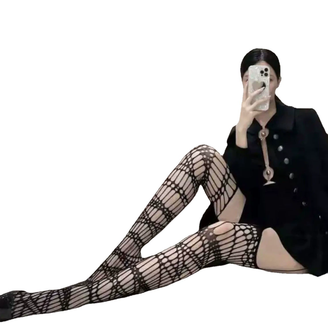 Колготки, сеть, стильLolita, утягивающий эффект