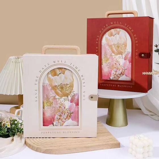 Tulip portable box wedding candy box gift birthday wedding gift box housewarming festive wholesale