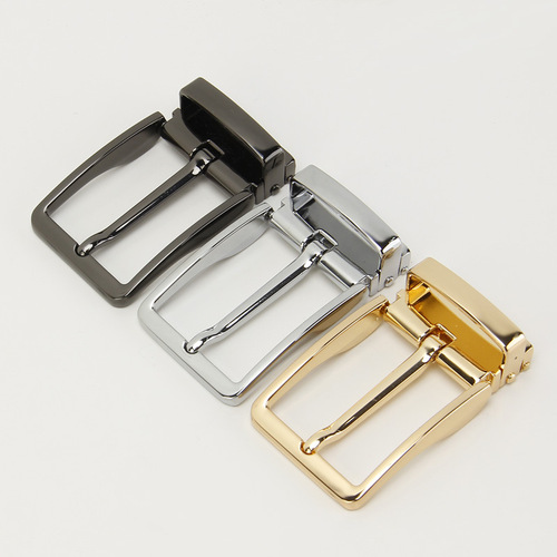 Guanpin 3.3CM Pin Buckle Belt Buckle Headless Pants with Head Unisex Fashion Versatile Belt Factory Direct Sales