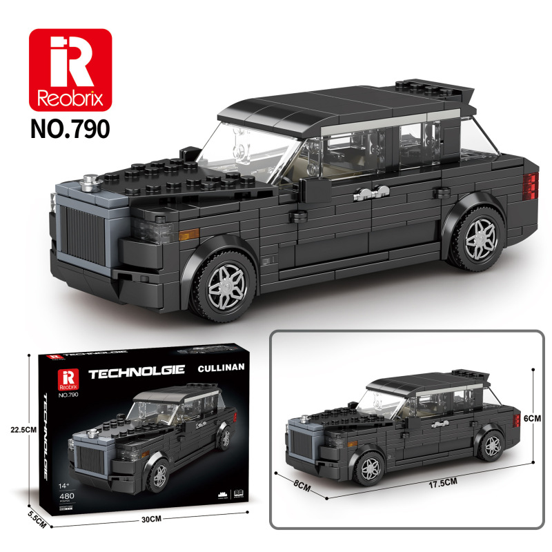 Reobrix672-828 ビルディングブロック 8 グリッド車スーパーカーモデル装飾品子供用手組み立ておもちゃクロスボーダー|undefined