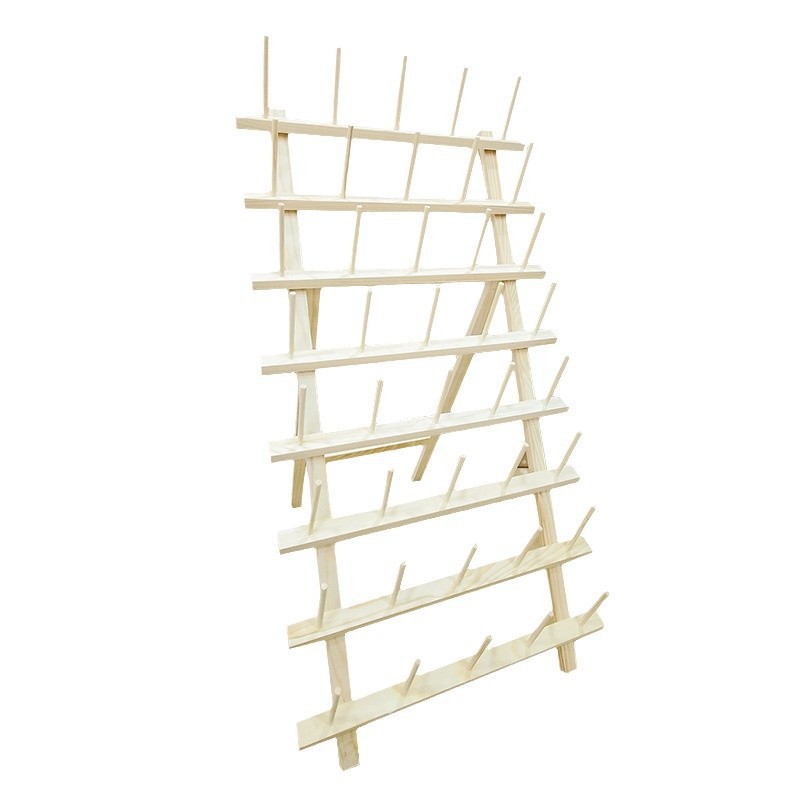 Marco de carrete 40 ejes almacenamiento de lana de madera estante de hilo de coser plegable de madera marco de alambre de pagoda de carrete grande hilo de núcleo de lanzadera hilo de cera