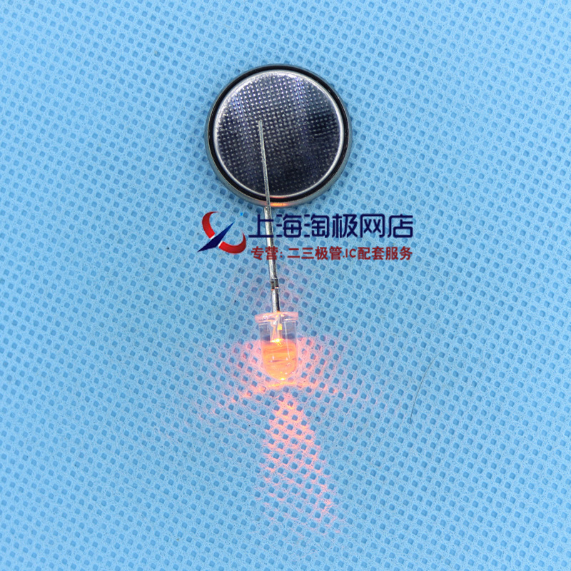发光二极管LED发光管 白发橙色 3MM高亮长期现货库存~