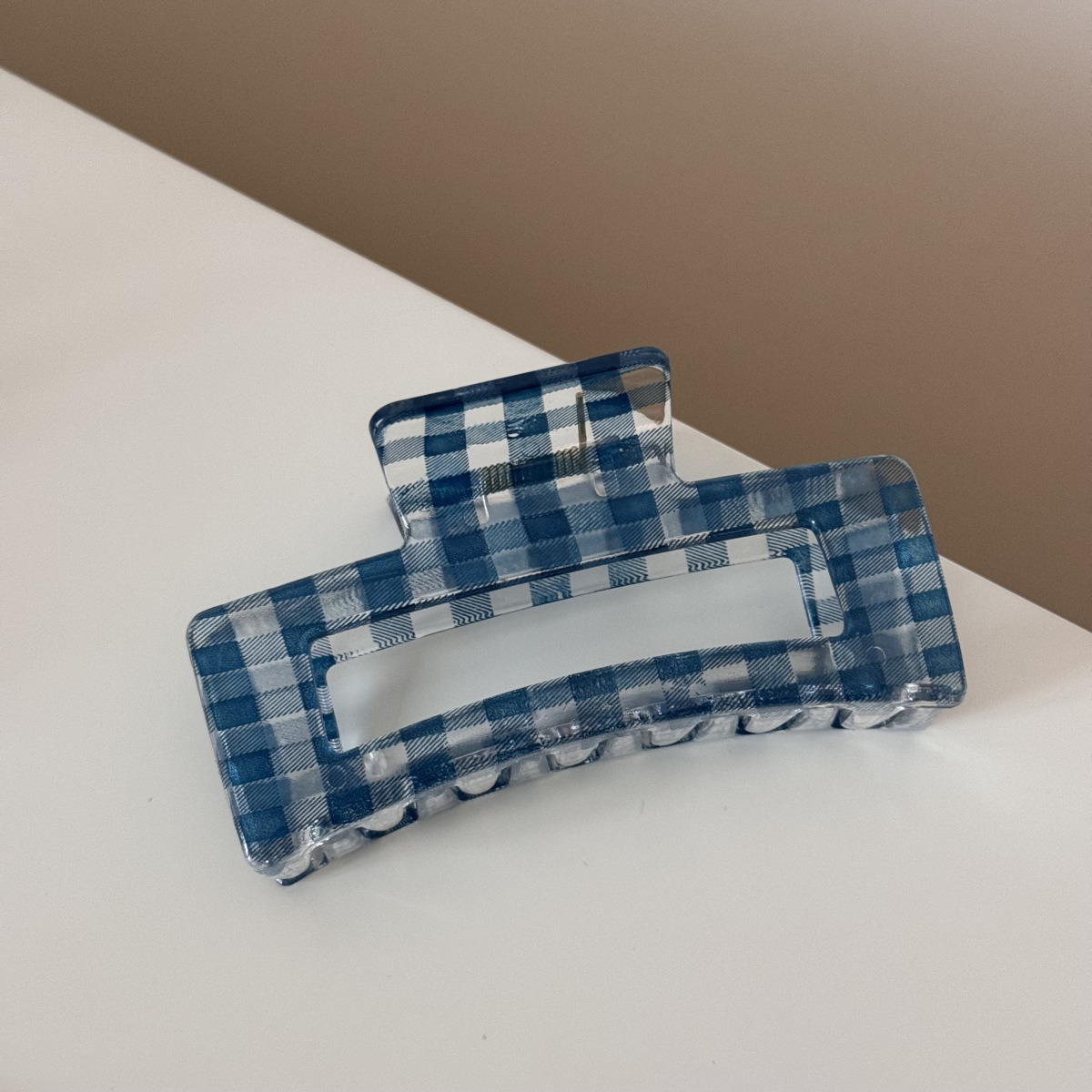 Blue plaid square