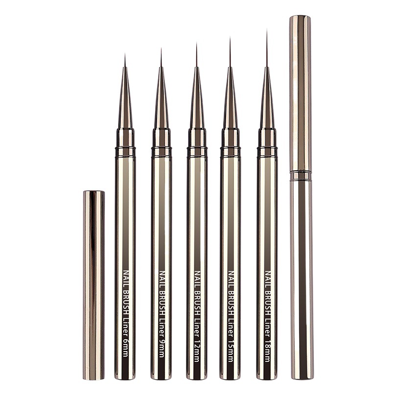 Ultra-fino traje de pluma de dibujo de uñas de metal varilla gancho pintura flor uñas especial línea de dibujo gancho pluma bjd cara foto pluma